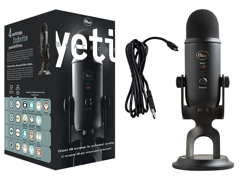 Blue Yeti 3 Capsule USB Microphone - Blackout Edition (988-000448