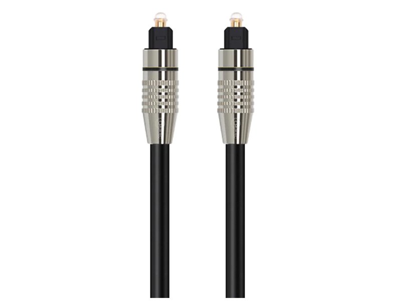 Cruxtec 1m Toslink Fiber Optical Digital Audio Cables (AFO01BK