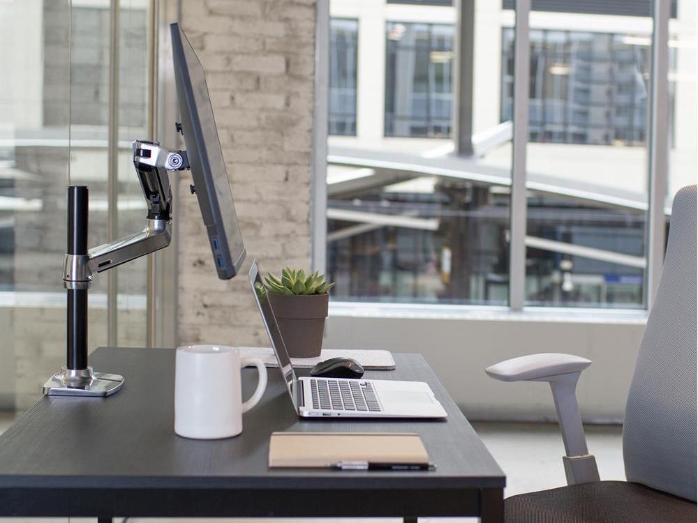 Ergotron LX Desk Monitor Arm Tall Pole with 2Piece Clamp & Grommet