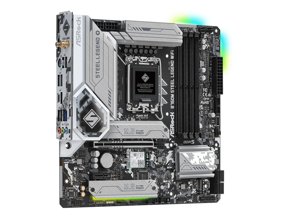 ASRock B760M Steel Legend WiFi LGA1700 DDR5 mATX Intel Motherboard