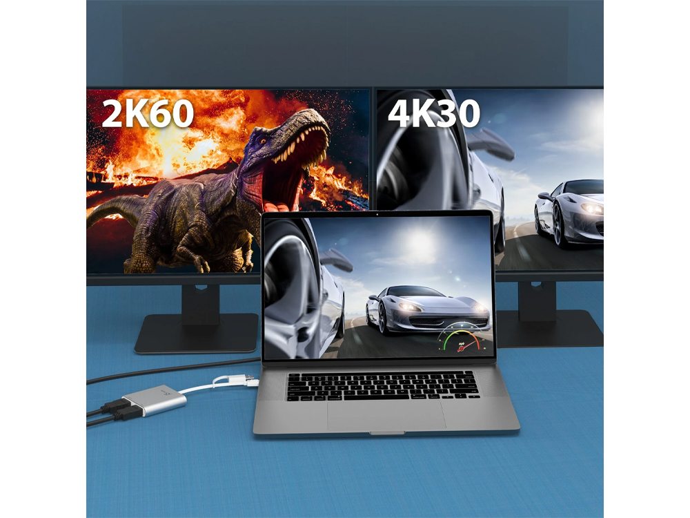 J5create JCA365 USBC to Dual HDMI MultiMonitor Adapter J5Create