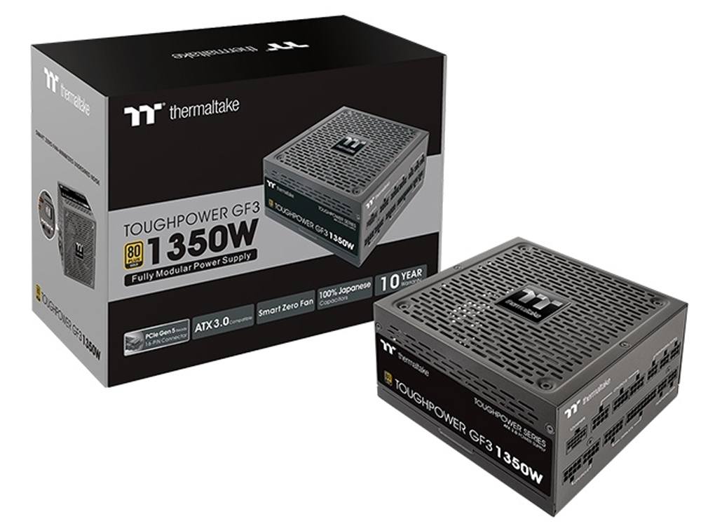 Thermaltake Toughpower GF3 1350W Gold PCIe 5 ATX 3.0 Fully Modular PSU
