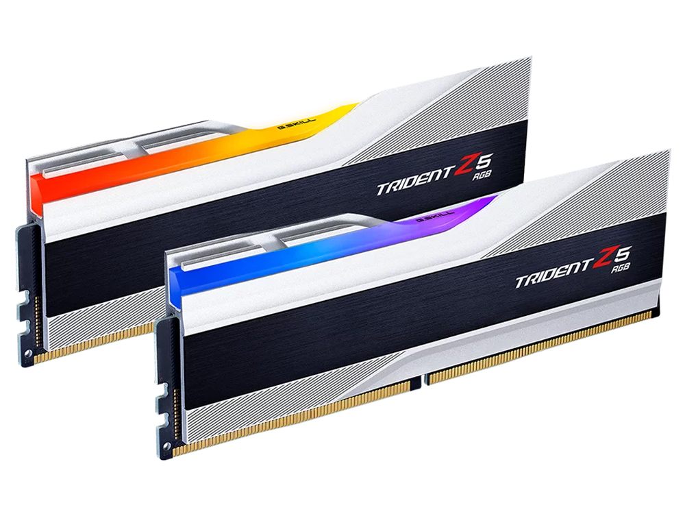 G.Skill Trident Z5 RGB 32GB(2x16GB) DDR5 6000MHz CL30 RAM - Silver