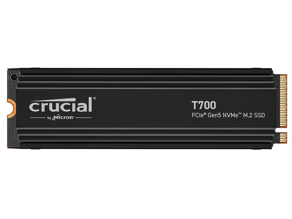 Crucial T700 4TB PCIe Gen5 NVMe M.2 SSD with Heatsink - Fast