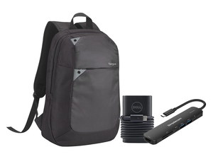 Dell Targus Campus Rucksack – Für Laptops Bis 16 Zoll, Schwarz, Aus Neopren & Lycra