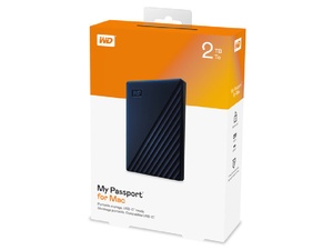 WD My Passport for Mac 2TB USB 3.2 Portable Hard Drive