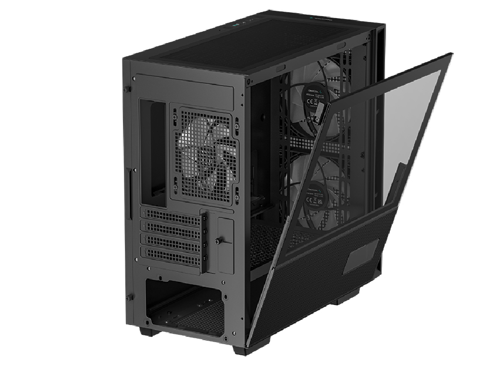 Deepcool CH360 Digital Tempered Glass Micro-ATX Case - Black [R-CH360 ...