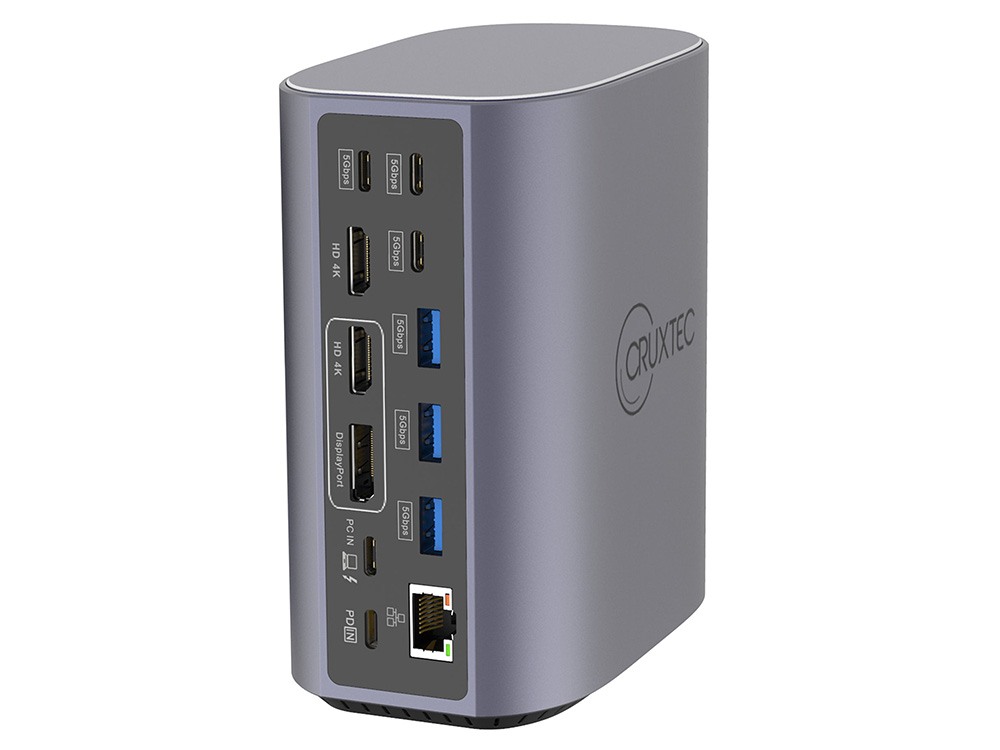 Cruxtec Universal 17-in-1 DisplayLink USB-C Multifunctional