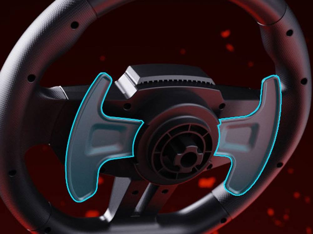 PXN V9 GEN2 USB Racing Wheel - Black [PXN V9 Gen2]