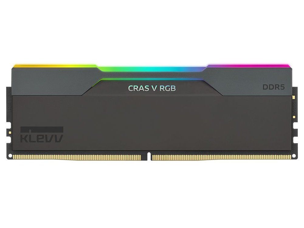 Klevv CRAS V RGB 32GB (2 x 16GB) DDR5 6000MHz CL30 Desktop Memory - Obsidian Black thumbnail 2