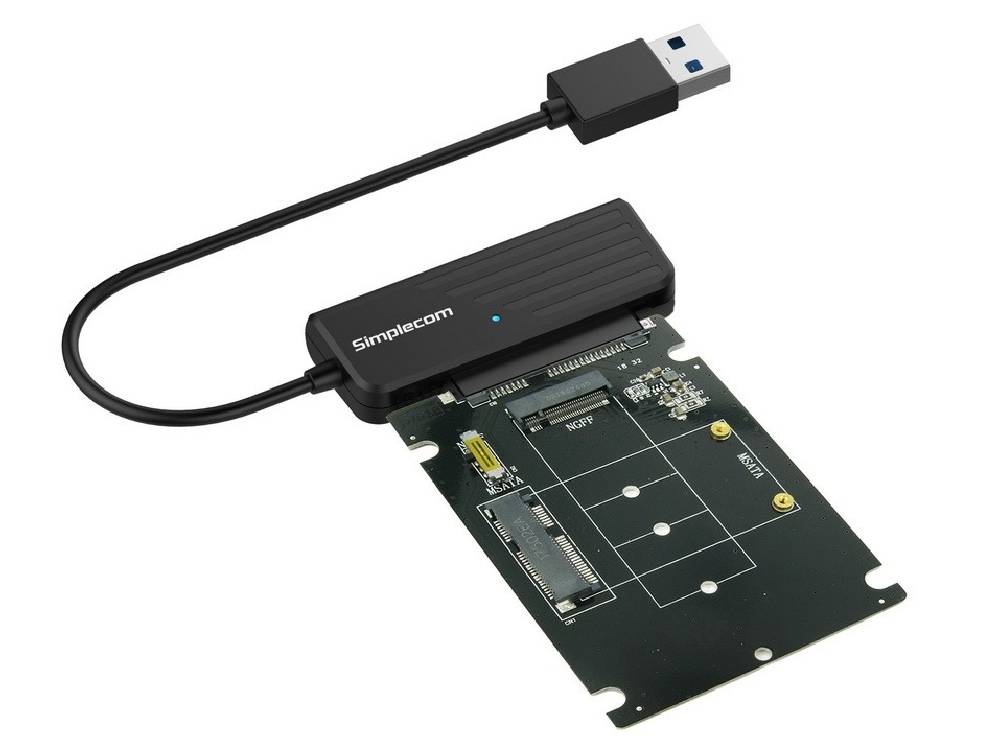 Simplecom to mSATA and (NGFF B Key) 2-in-1 Combo