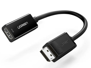 Ugreen MM137 25cm DisplayPort Male To HDMI Female Converter