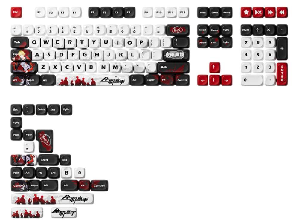 Akko The King's Avatar Keycap Set - Huang Shaotian (137-key ...
