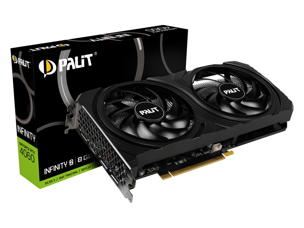 【動作品】Palit RTX4060 INFINITY2 8GB【中古】 動作品】Palit RTX4060 INFINITY2 8GB【中古】 動作品】Palit