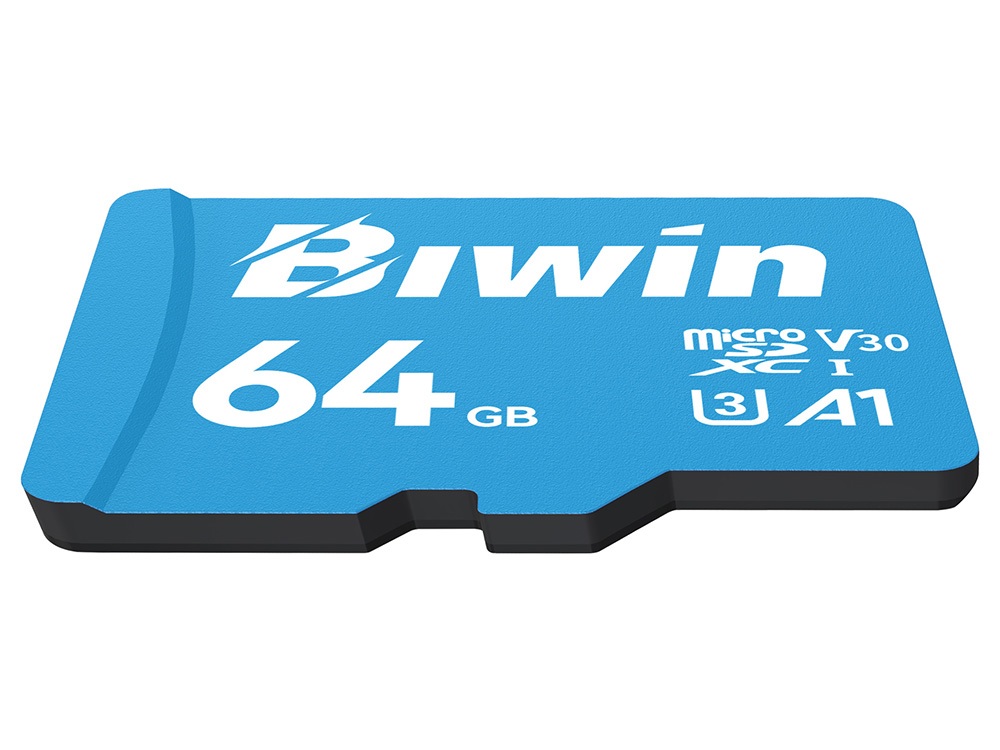Biwin MS100 64GB C10 U3 V30 A1 UHS-I microSD Card [BMMS100064G-RGX]