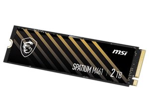 動作品　MSI SPATIUM M461 M.2 2TB　使用時間2863時間 M461 PCIe 4.0 NVMe M.2