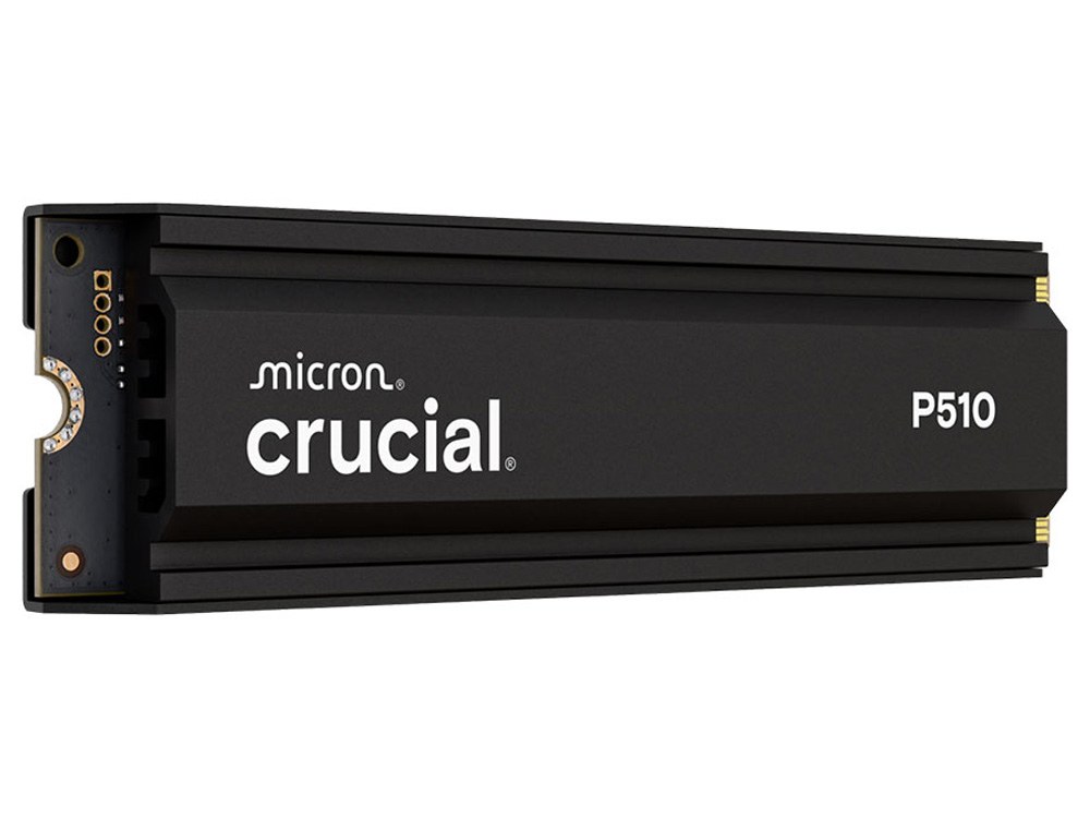 Crucial P510 1TB PCIe Gen5 NVMe 2280 M.2 SSD with Heatsink