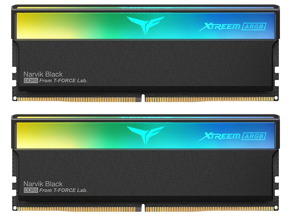 DDR5-6000 32GB(16G×2) Team T-FORCE RGB黒 Team Group T-Force XTREEM ARGB DDR5 32GB (2 x 16GB) 6000MHz CL30