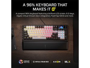 Corsair VANGUARD 96 MLX Pulse Switch Mechanical Gaming Keyboard - Dual ...