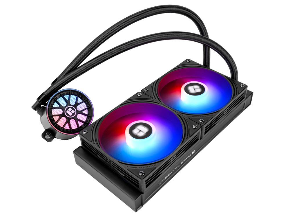 Thermalright AQUA ELITE 240 V6 ARGB Black CPU vloeistofkoeler, efficiënte PWM geregelde pomp, voor AM4/AM5, Intel LGA1150/1151/1200/2011/1851/1700, geïntegreerde watergekoelde koeler, zwart