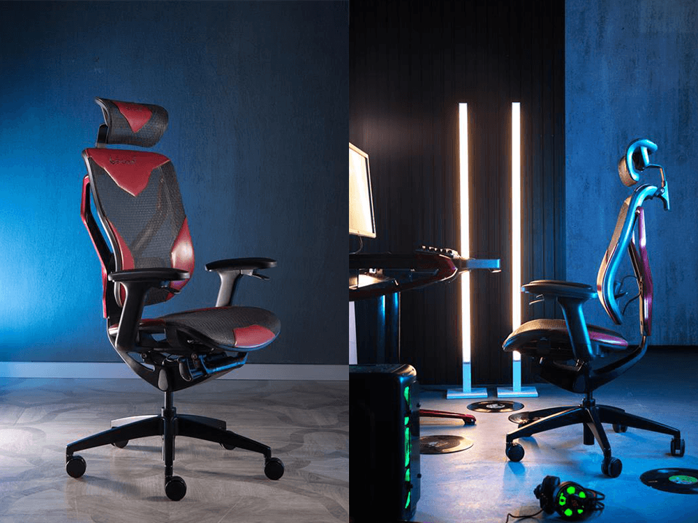 GTChair VIDA X GR 3D Headrest 5D Armrest Gaming Chair - Black/Wine Red ...