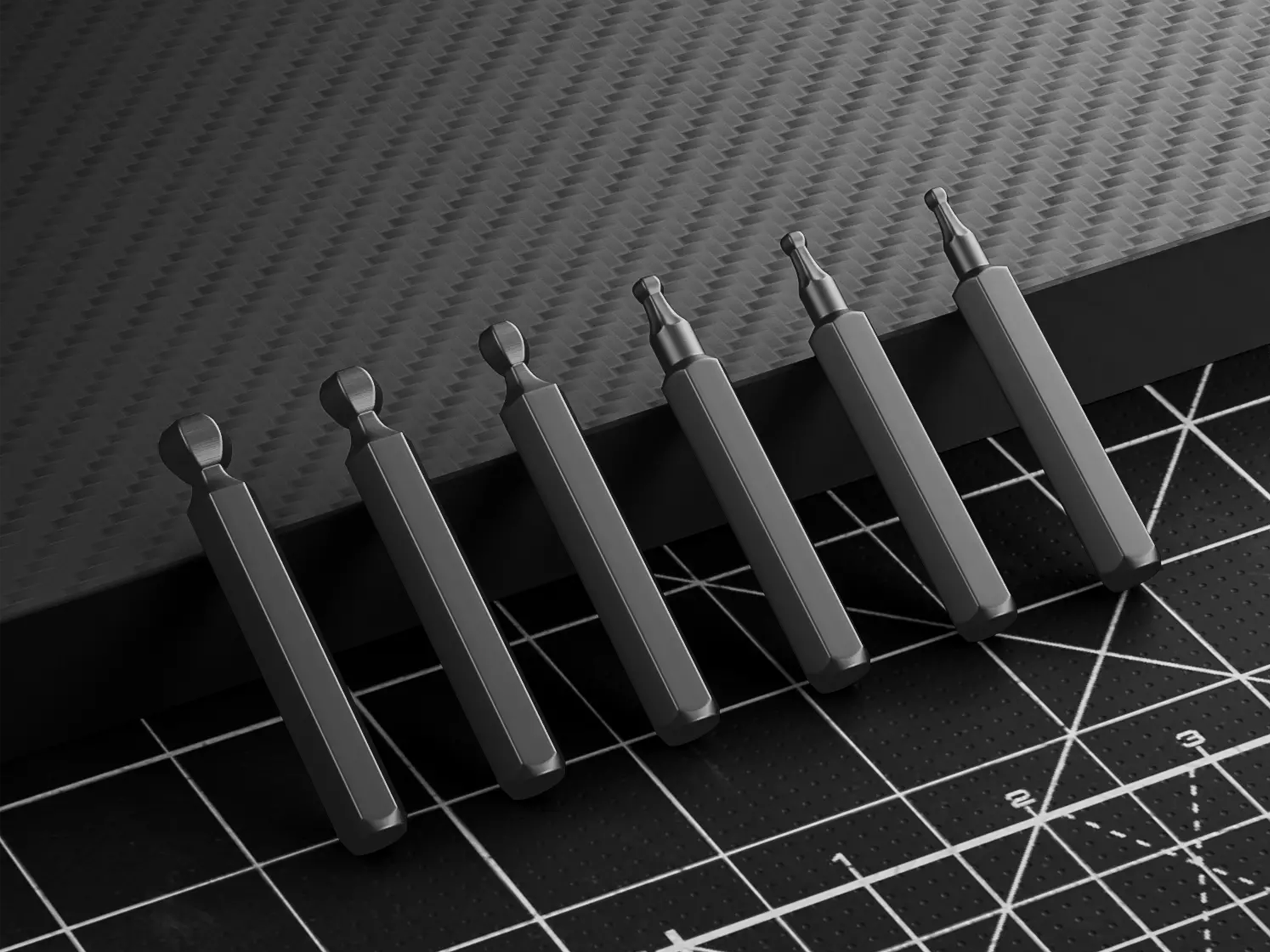 Jakemy JM-Z24 OEM S-2 Ball Hex Bit Set (6 pcs) [JM-Z24]