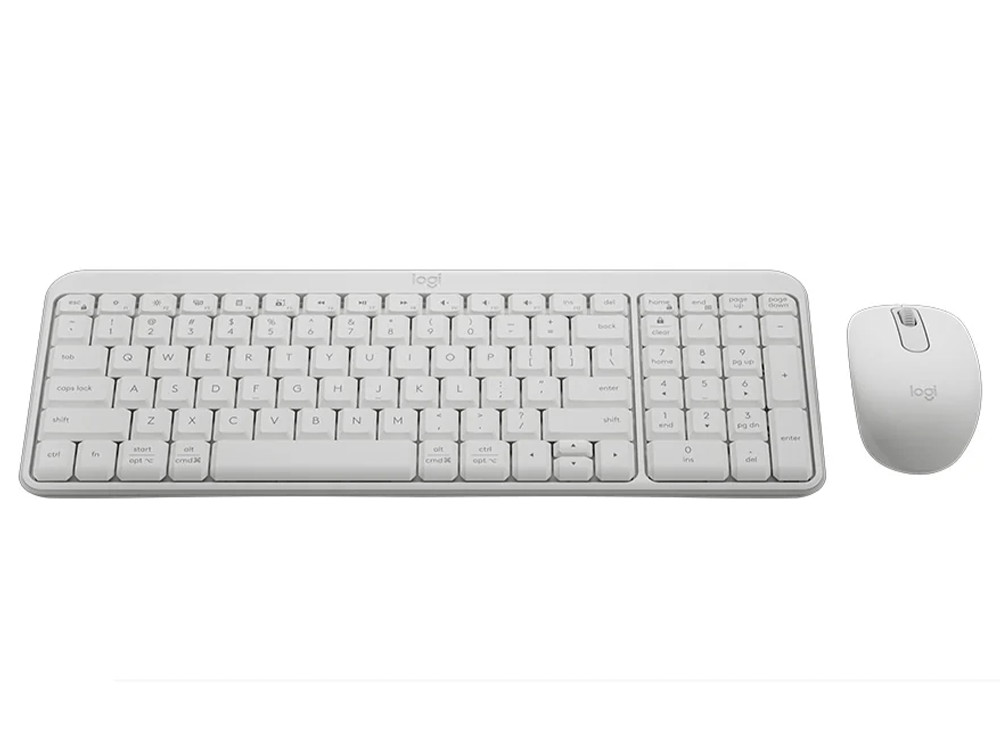 Logitech MK250 Compact Wireless Keyboard & Mouse Combo - Off White [920 ...