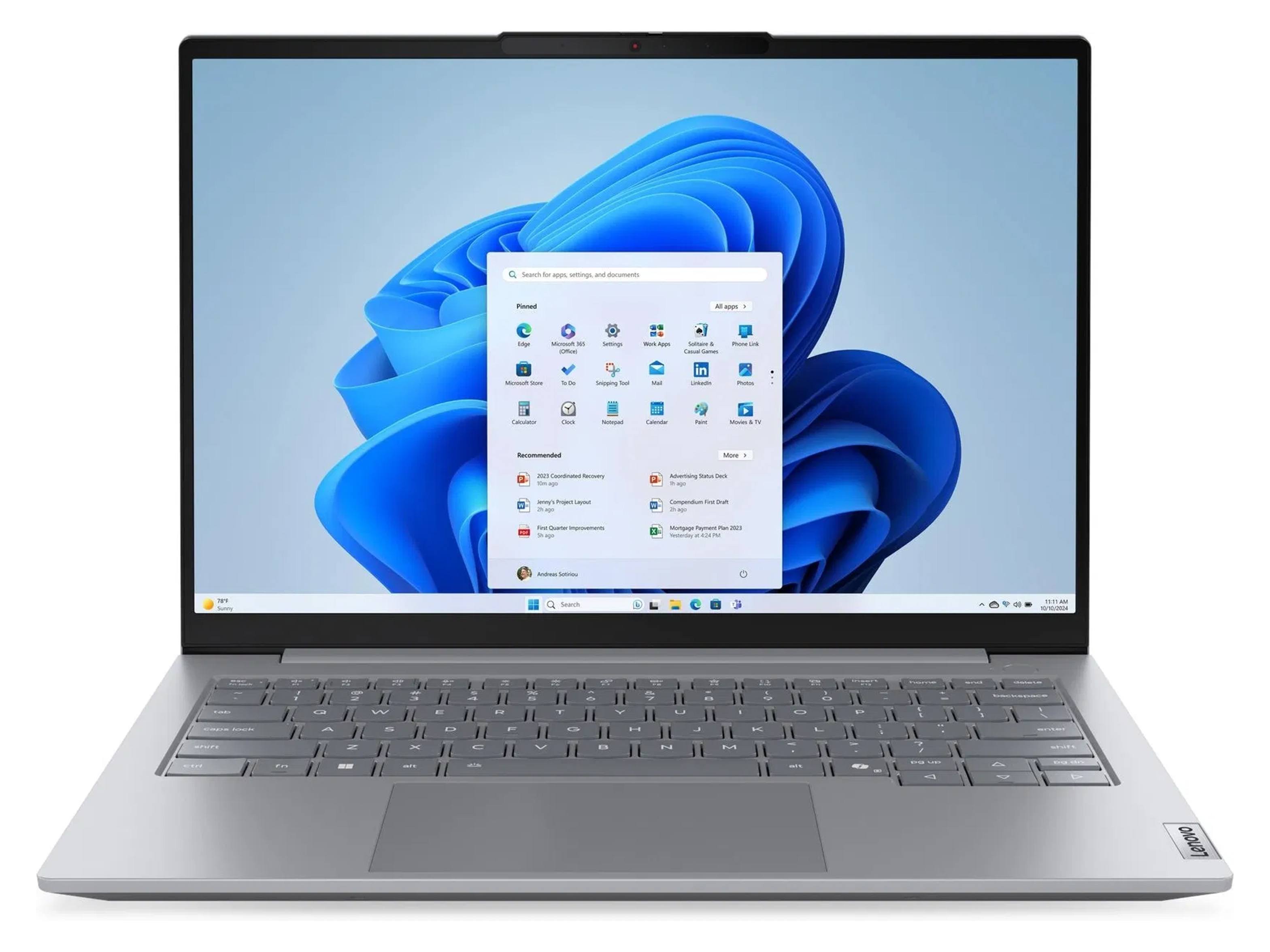 Lenovo ThinkBook 14 Gen 9 14" Core 7-240H 32GB RAM 512GB Business Laptop - Arctic Grey