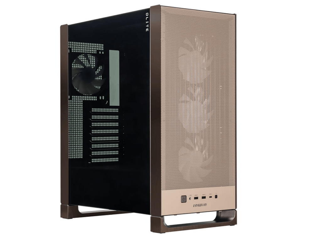 In Win DLITE Mid-Tower ATX Case - Mocha Bronze