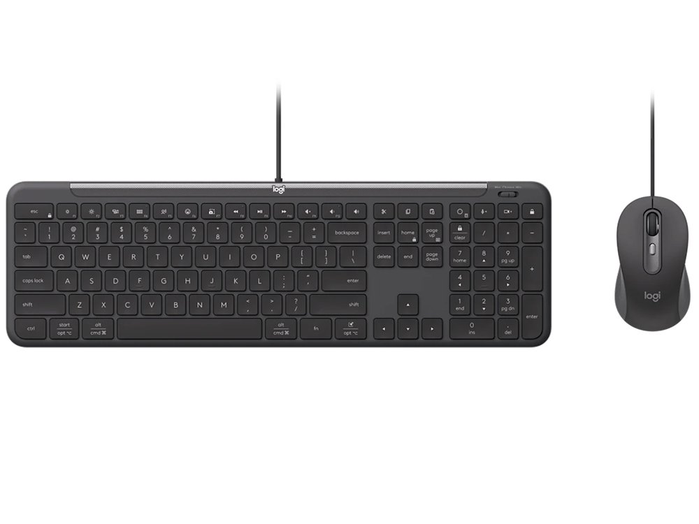 Logitech MK620 Slim Wired KB & Mouse Combo - Graphite [920-013351]