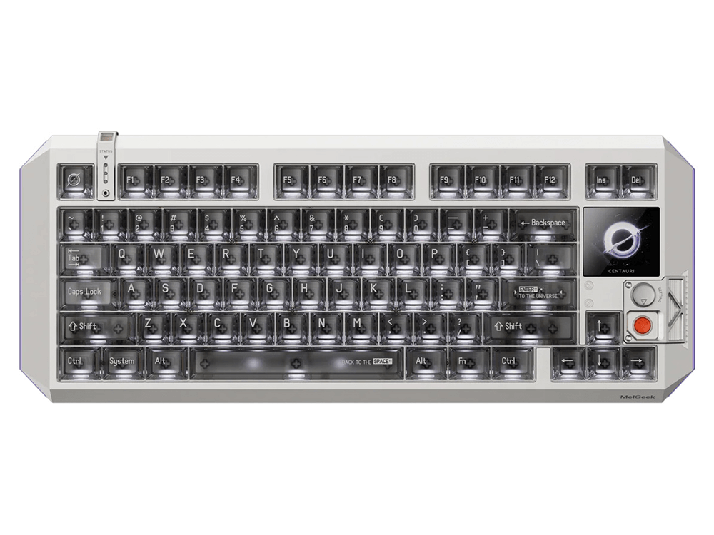 MelGeek Centauri 80 Custom Gaming Magnetic HE Keyboard - TTC Flip King of Magnetic White Switch
