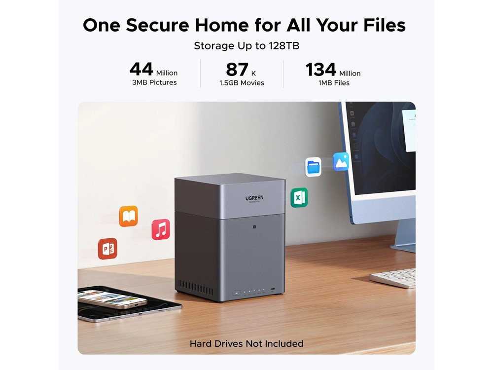 Ugreen NASync DH4300 Plus 8 Cores CPU 8GB RAM 4-Bay NAS [DH4300Plus]