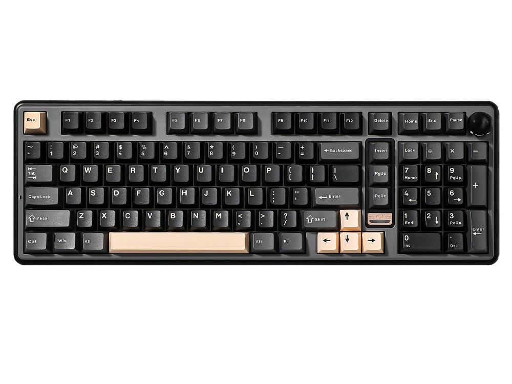YUNZII B98 PRO QMK/VIA Hot-Swap Wireless Candy Linear Switch Mechanical Keyboard - Black