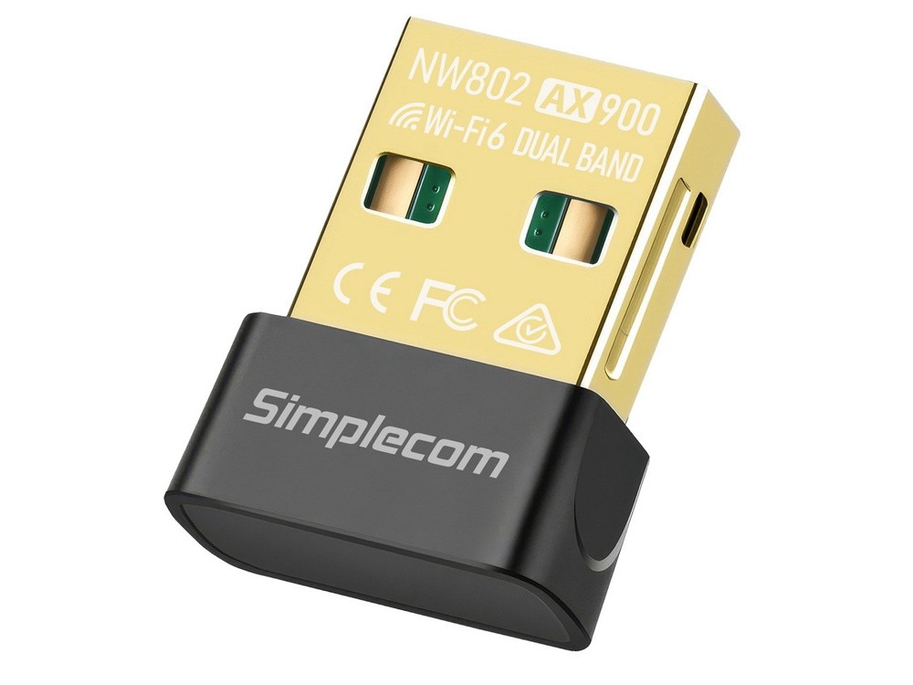 Simplecom NW802 AX900 Dual Band Wi-Fi 6 USB Wireless Nano Adapter [NW802]