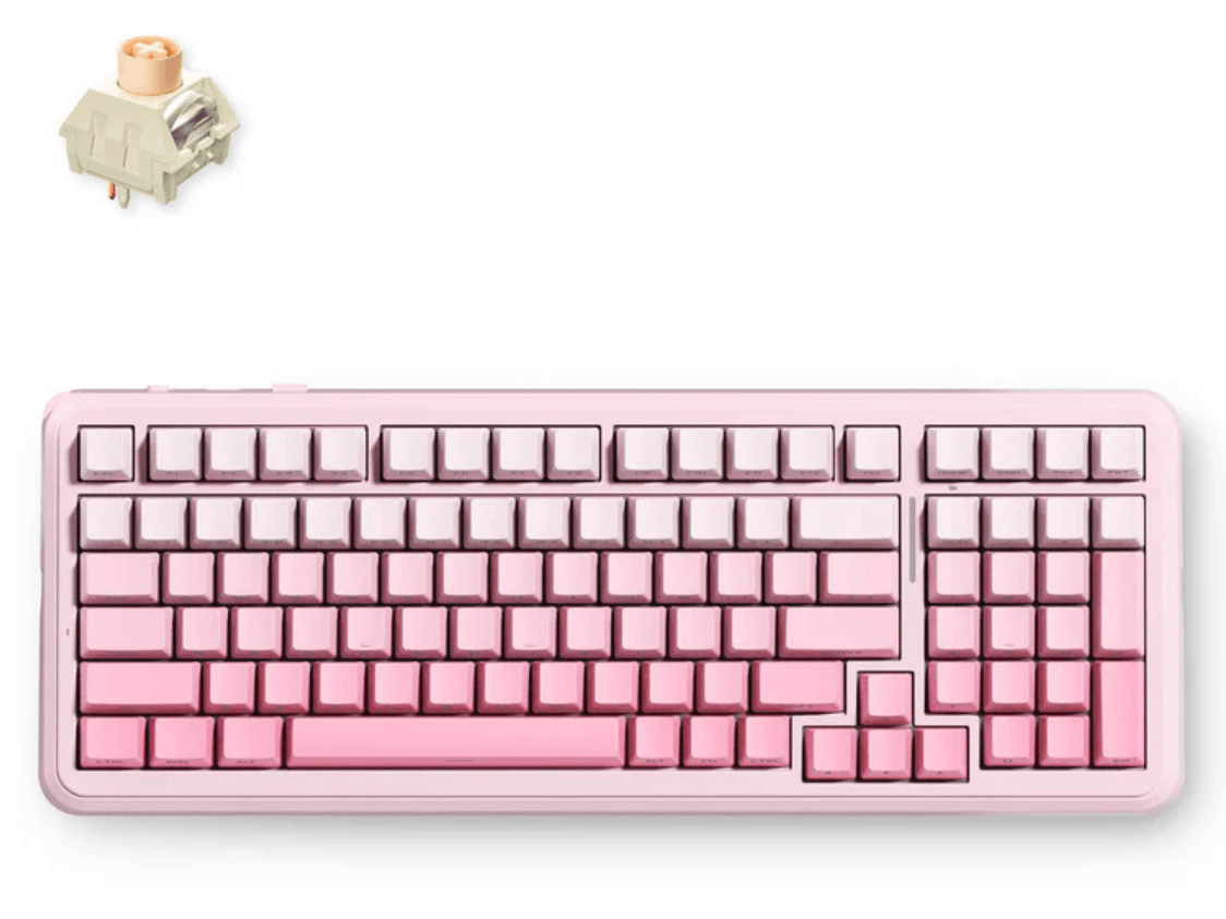 MCHOSE K99 V3 8K Wireless Pink Gradient Icy Creamsicle Switch Mechanical Keyboard