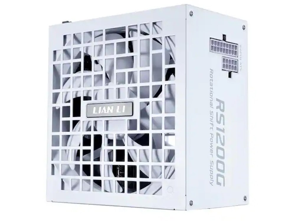 Lian Li RS1200G Rotational Shift 1200W 80+ Gold Fully Modular ATX 3.1 Power Supply - White