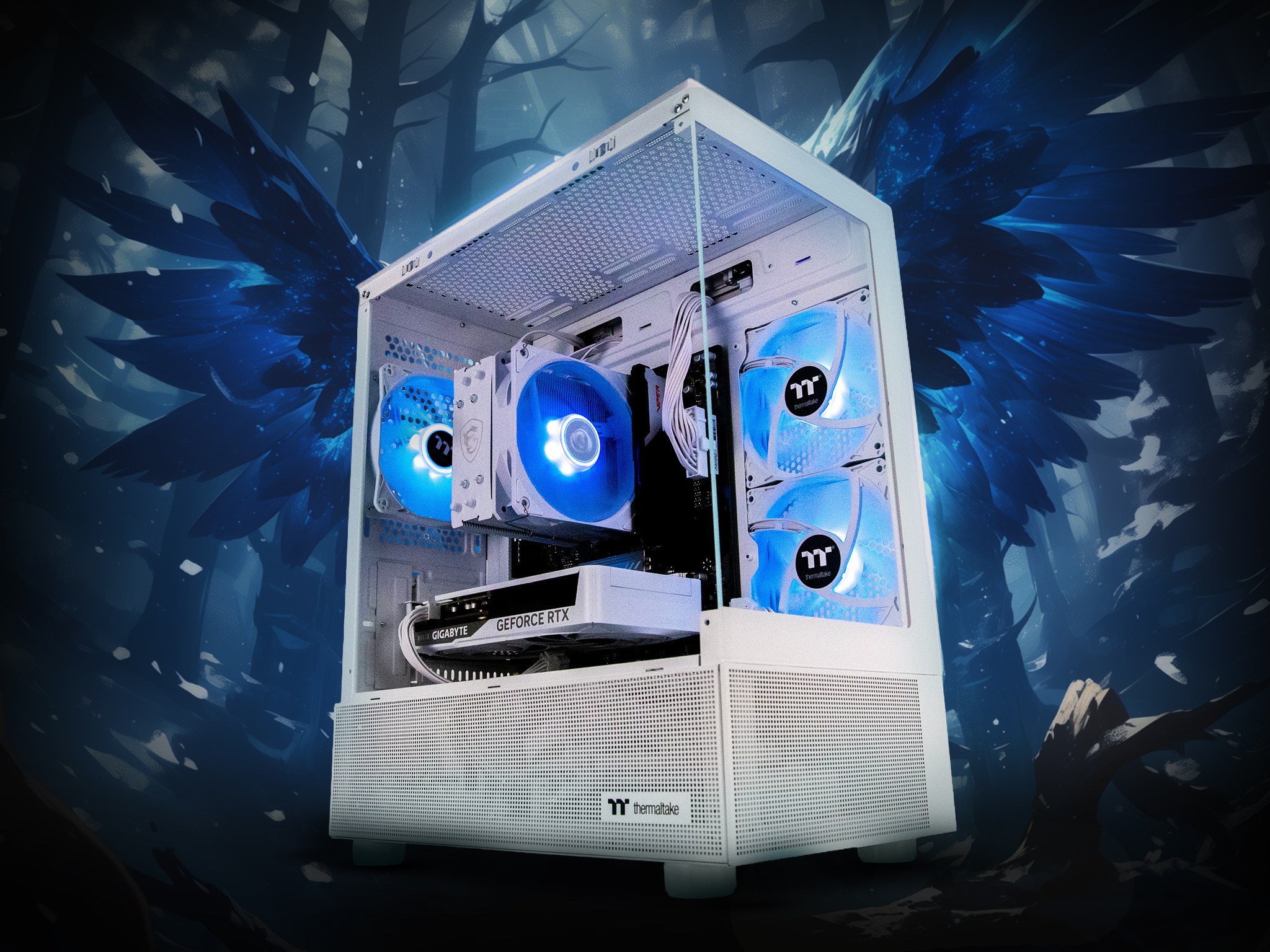Centre Com Eagle Ice Ryzen 5 7500F RTX 5060 Ti Gaming PC with Windows 11