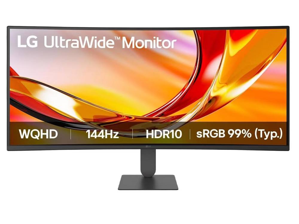 LG UltraWide 34U620B-B 34" UWQHD VA 144Hz Curved Monitor