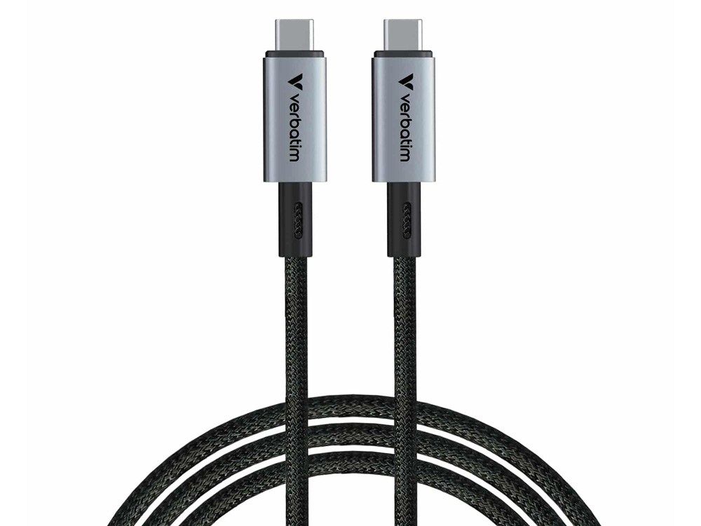 Verbatim Sync & Charge 1.2m USB-C to USB-C 240W 40Gbps USB4 Cable