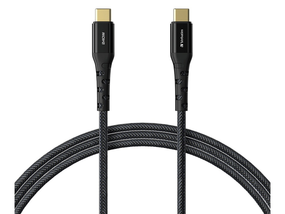 Verbatim Tough Max 2m 240W USB-C to USB-C Cable