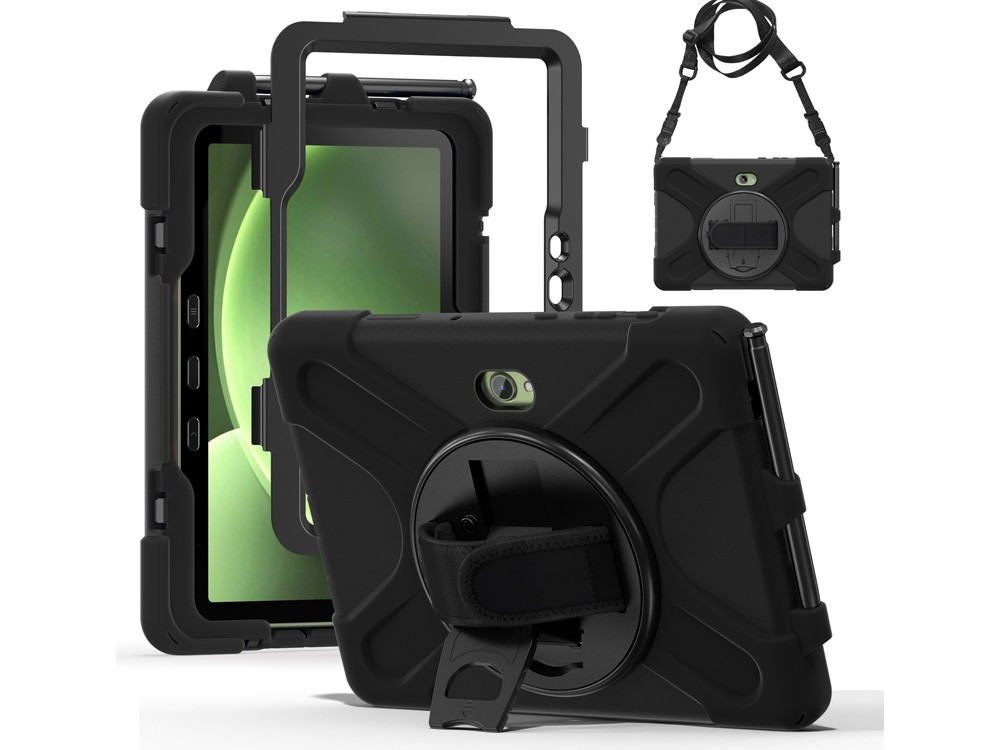 Generic Samsung Galaxy Active 5 Pro/Active 4 Rugged Protect Case - Black