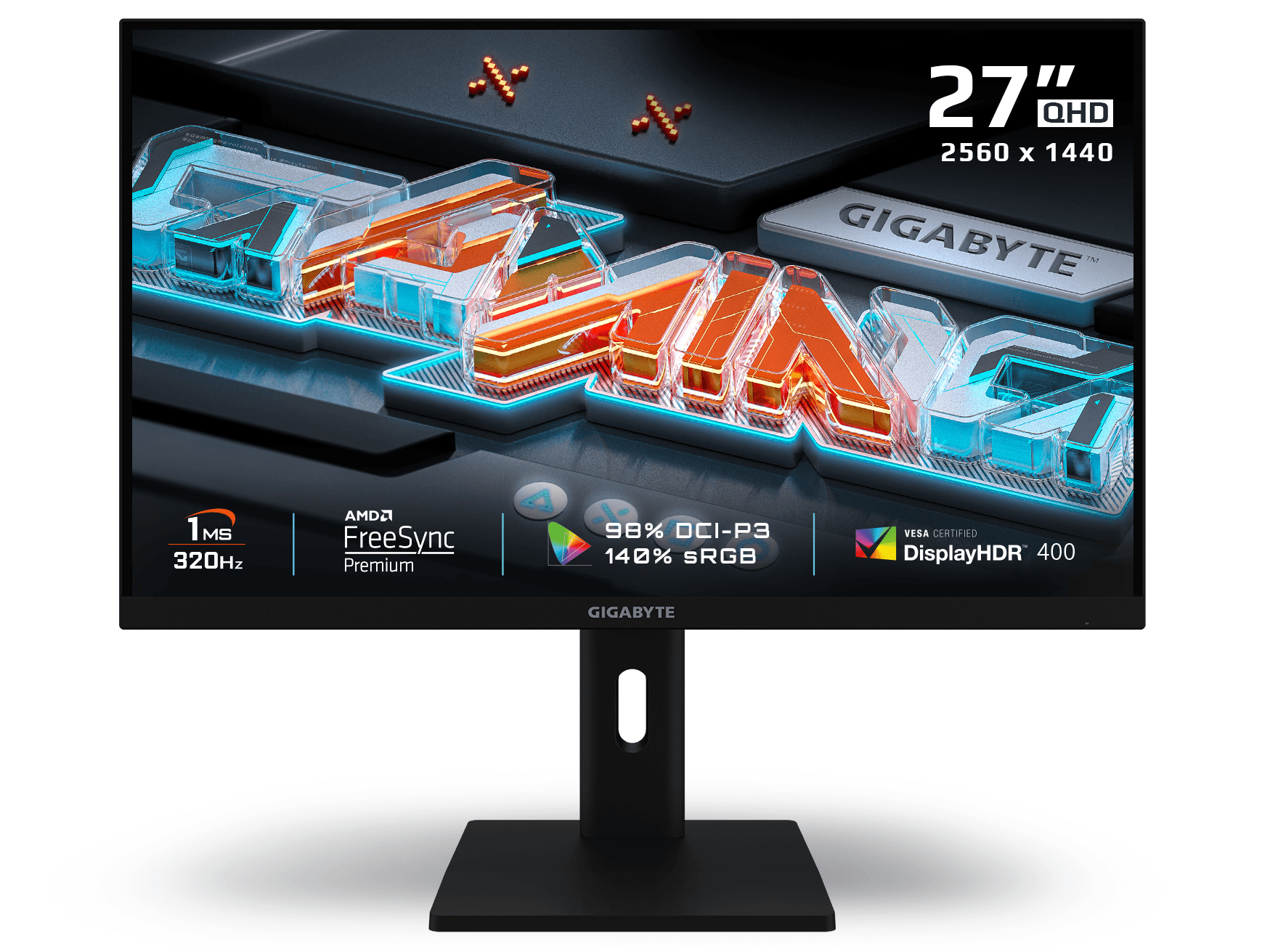 GIGABYTE G27Q3 27" QHD SuperSpeed IPS 320Hz 1ms FreeSync Premium Gaming Monitor