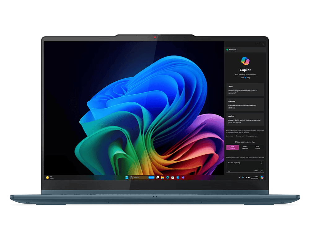 Lenovo Yoga 7 2-in-1 Gen 10 14" WUXGA OLED Touch Ryzen AI 7 350 24GB RAM 512GB Laptop - Tidal Teal