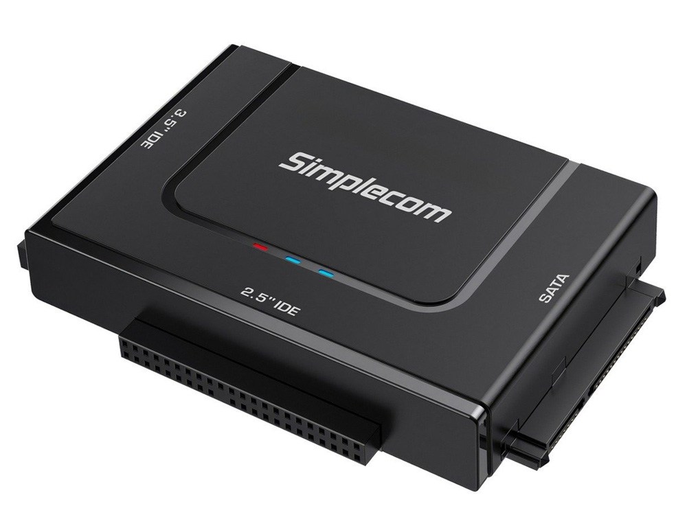 Simplecom SA492C USB-C to 2.5" 3.5" 5.25" SATA/IDE Adapter with Power Supply