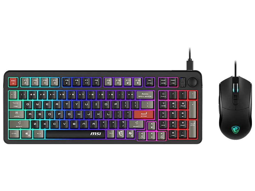 MSI FORGE GK110 COMBO US RGB Gaming Keyboard and Mouse Combo