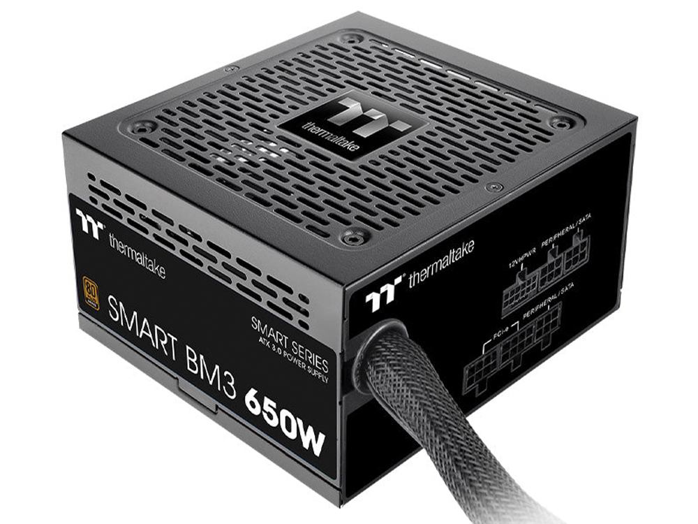 Thermaltake Smart BM3 650W 80+ Bronze PCIe Gen5 ATX 3.0 Semi-Modular Power Supply