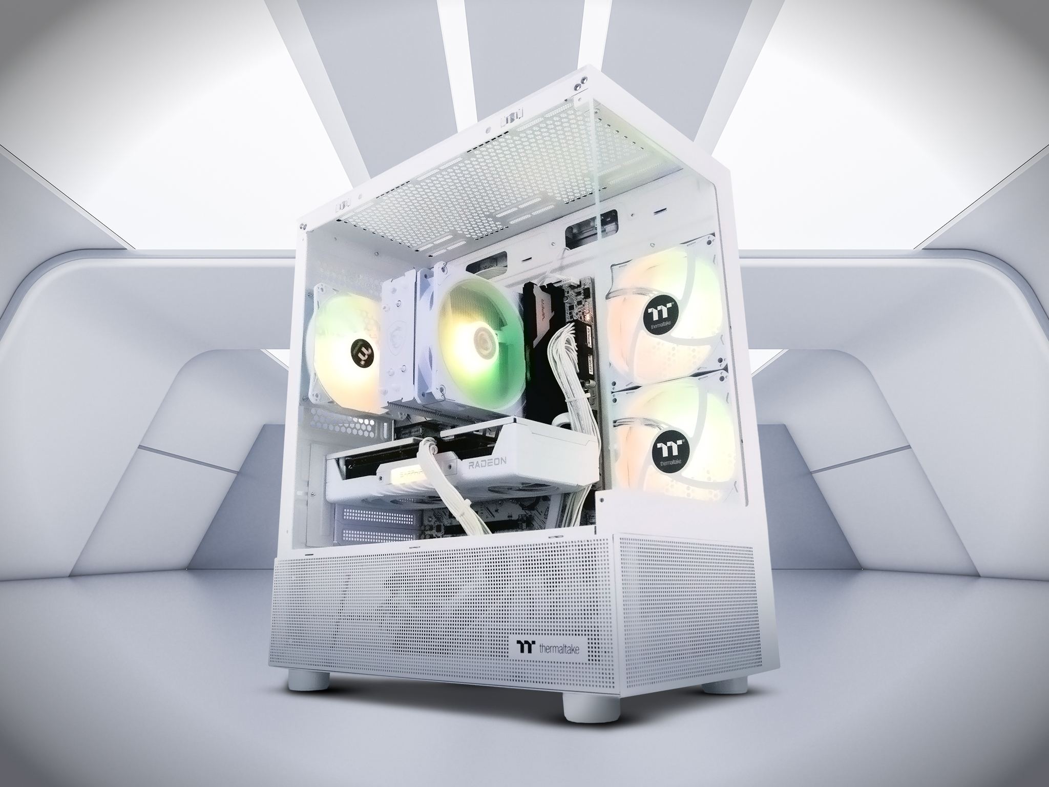 Centre Com Off White II Ryzen 5 8400F RX 9060 XT Gaming PC with Windows 11