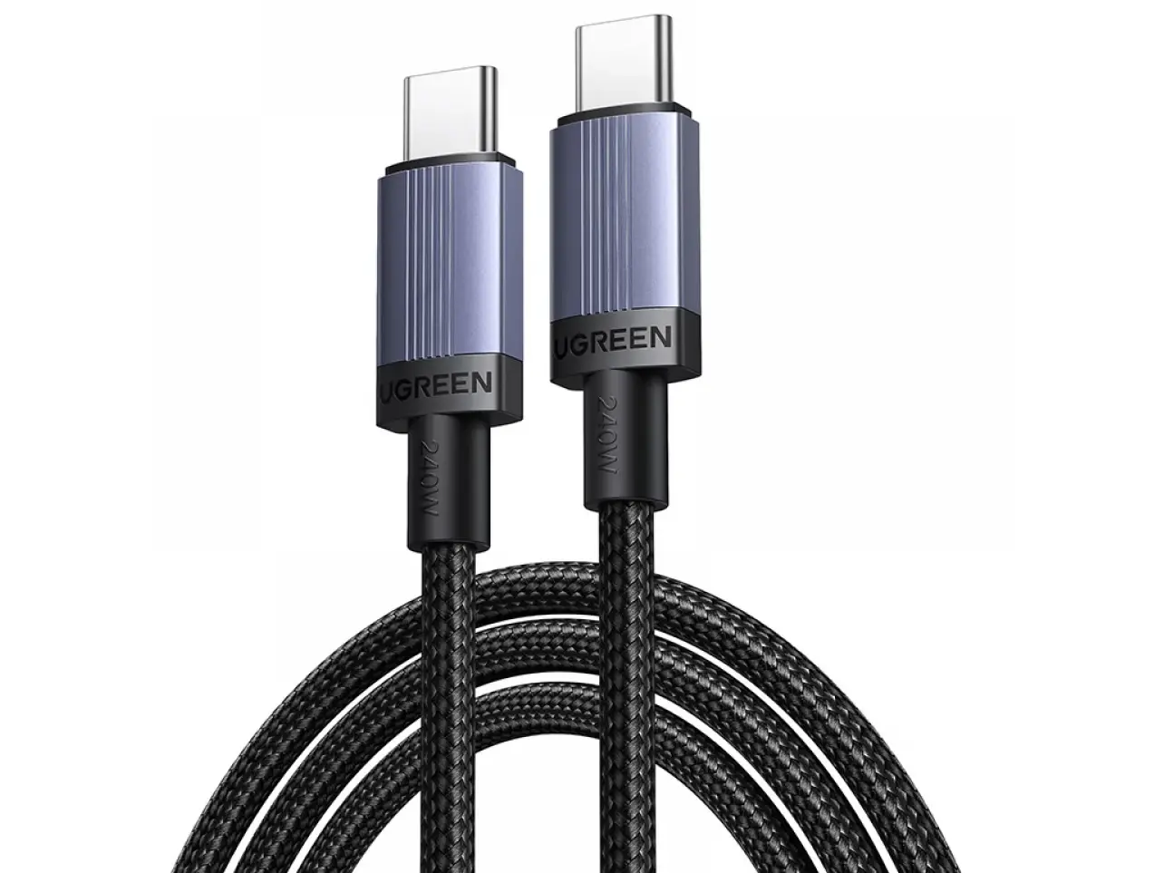 UGREEN L528 1m 100W USB-C to USB-C Braided Cable