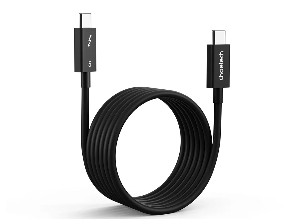 Choetech HyperLink Thunderbolt 5 240W 120Gbps 8K@60Hz 1m USB-C to USB-C Cable