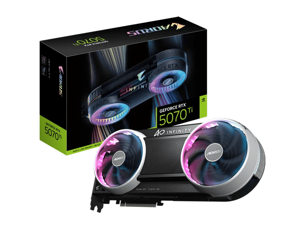 GIGABYTE AORUS GeForce RTX 5070 Ti INFINITY 16G GDDR7 Graphics Card